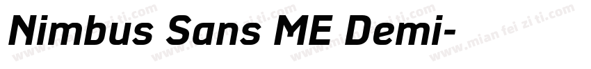 Nimbus Sans ME Demi字体转换